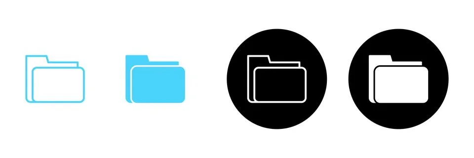 Folder icon vector. folder sign and symbol Stockillustratie