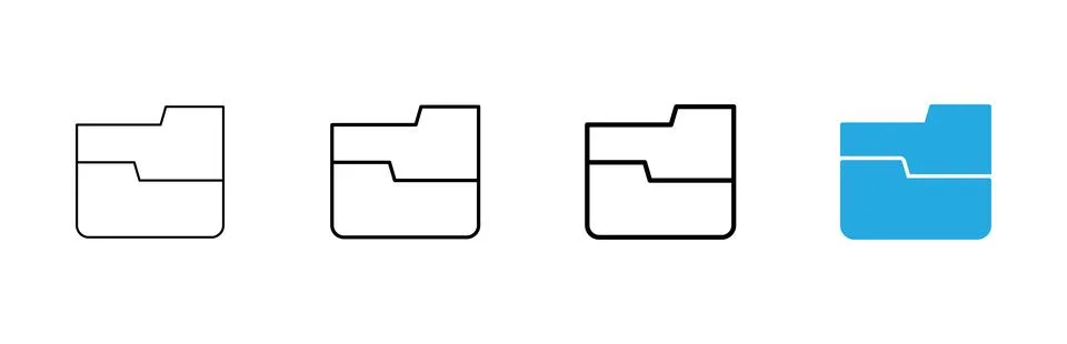 Folder icon vector. folder sign and symbol イラスト素材