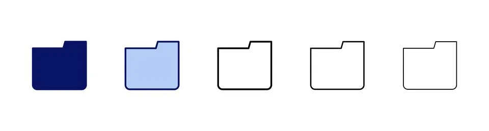 Folder icon vector. folder sign and symbol Stock Illustration