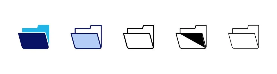 Folder icon vector. folder sign and symbol Stock Illustration
