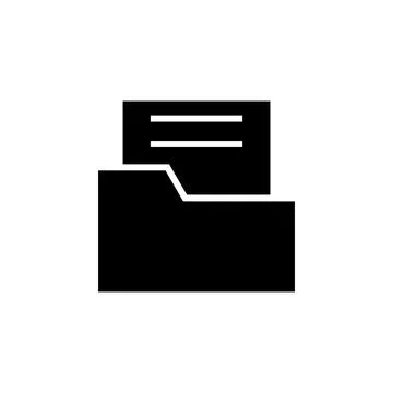 Folder icon vector. folder vector icon Stock Illustration