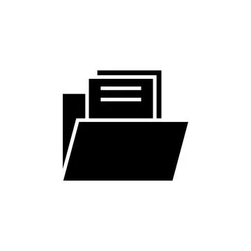Folder icon vector. folder vector icon Stock Illustration