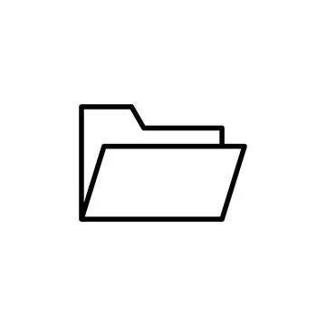 Folder icon vector. folder vector icon Stock Illustration