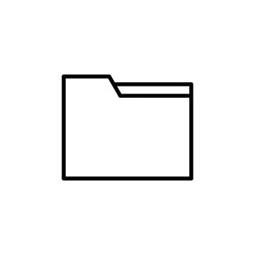 Folder icon vector. folder vector icon Stock Illustration