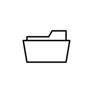 Folder icon vector. folder vector icon Stock Illustration