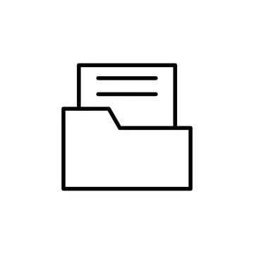 Folder icon vector. folder vector icon Stock Illustration