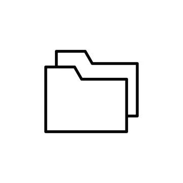 Folder icon vector. folder vector icon Illustrazione stock