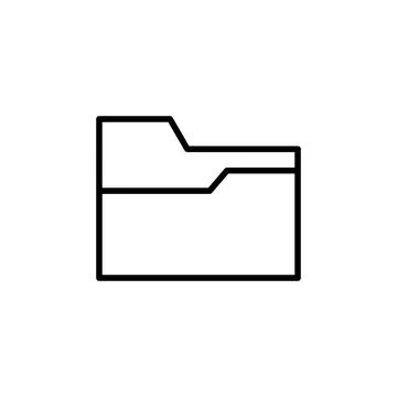 Folder icon vector. folder vector icon Stock Illustration
