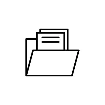 Folder icon vector. folder vector icon Stock Illustration