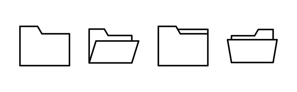 Folder icon vector. folder vector icon Stock Illustration