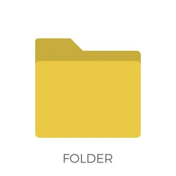 Folder Icon Vector 스톡 일러스트