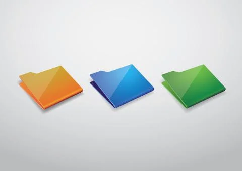 Folder icon vector Stockillustratie