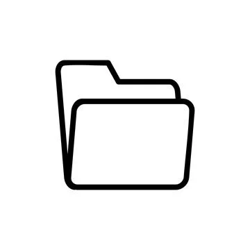Folder icon vector illustration. folder sign and symbol Stock-Illustration