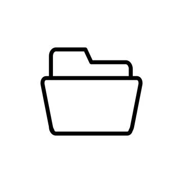 Folder icon vector illustration. folder sign and symbol Stock-Illustration
