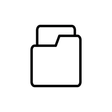 Folder icon vector illustration. folder sign and symbol Stock-Illustration