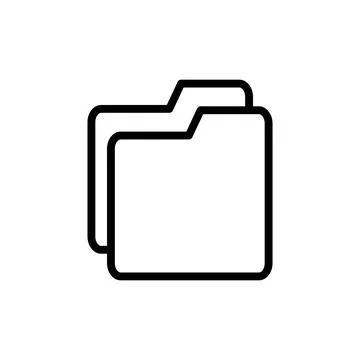 Folder icon vector illustration. folder sign and symbol Stock Illustration