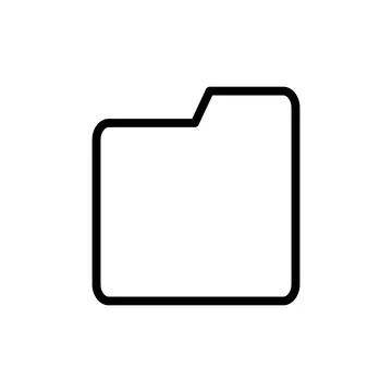 Folder icon vector illustration. folder sign and symbol Stock Illustration