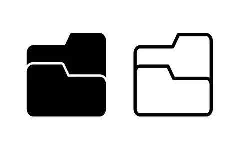 Folder icon vector illustration. folder sign and symbol Stock-Illustration