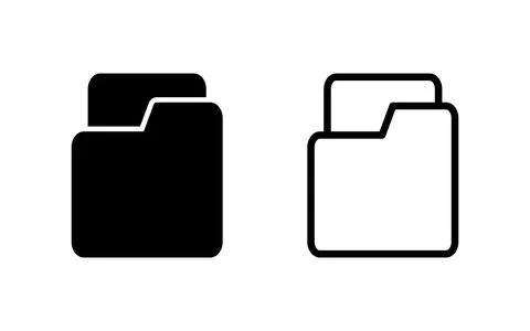 Folder icon vector illustration. folder sign and symbol Stock Illustration