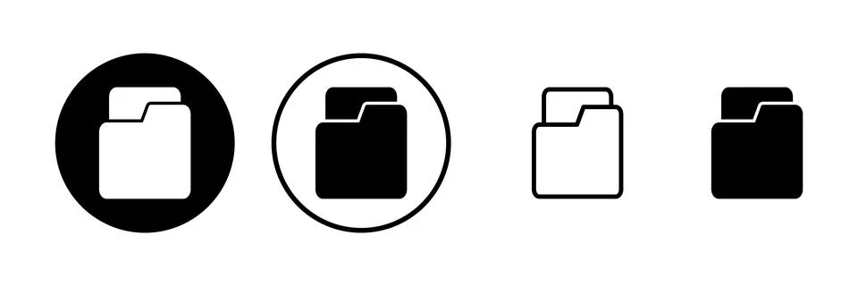 Folder icon vector illustration. folder sign and symbol Stock-Illustration