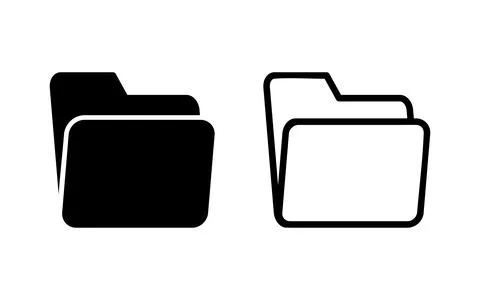 Folder icon vector illustration. folder sign and symbol Stock Illustration