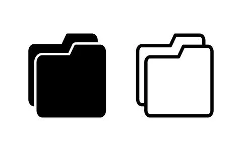 Folder icon vector illustration. folder sign and symbol Stock Illustration