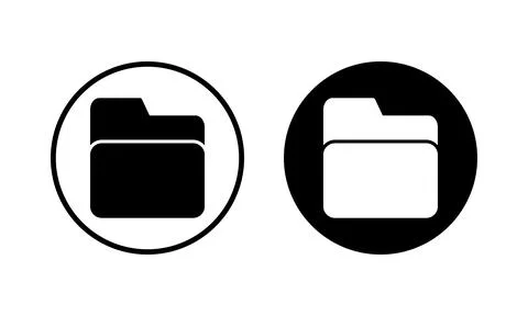 Folder icon vector illustration. folder sign and symbol Stock Illustration