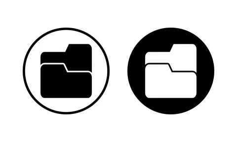 Folder icon vector illustration. folder sign and symbol Stock Illustration