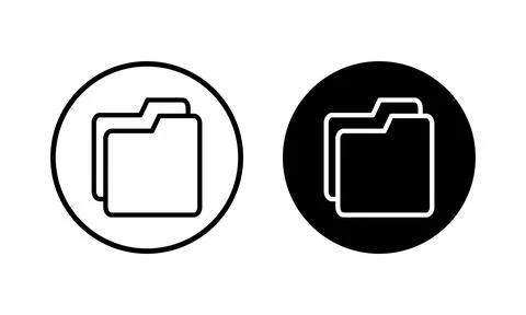 Folder icon vector illustration. folder sign and symbol Stock Illustration