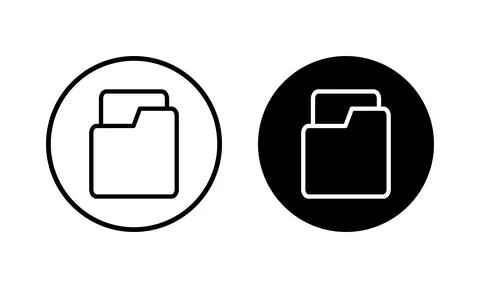 Folder icon vector illustration. folder sign and symbol Stock Illustration