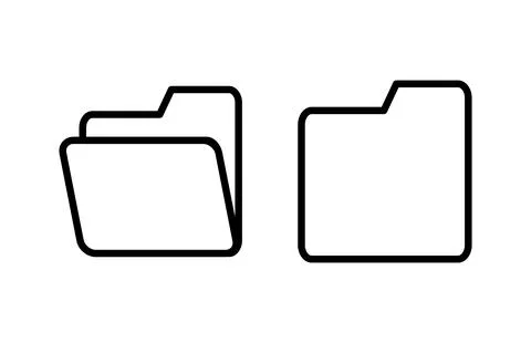 Folder icon vector illustration. folder sign and symbol Stock Illustration