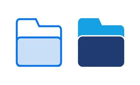 Folder icon vector illustration. folder sign and symbol Stock Illustration