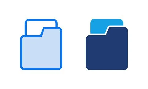 Folder icon vector illustration. folder sign and symbol Stock-Illustration