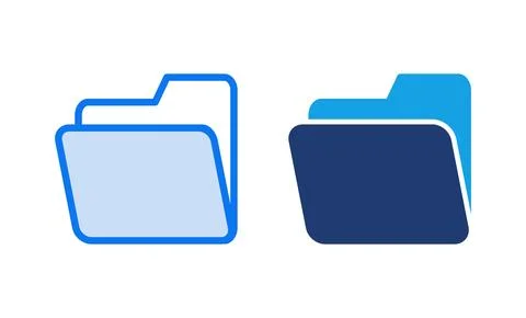 Folder icon vector illustration. folder sign and symbol Illustrazione stock