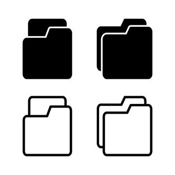 Folder icon vector illustration. folder sign and symbol Stock-Illustration