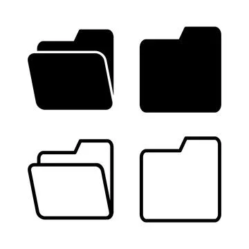 Folder icon vector illustration. folder sign and symbol Stock Illustration