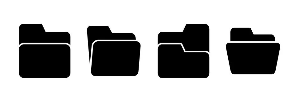 Folder icon vector illustration. folder sign and symbol Stock-Illustration