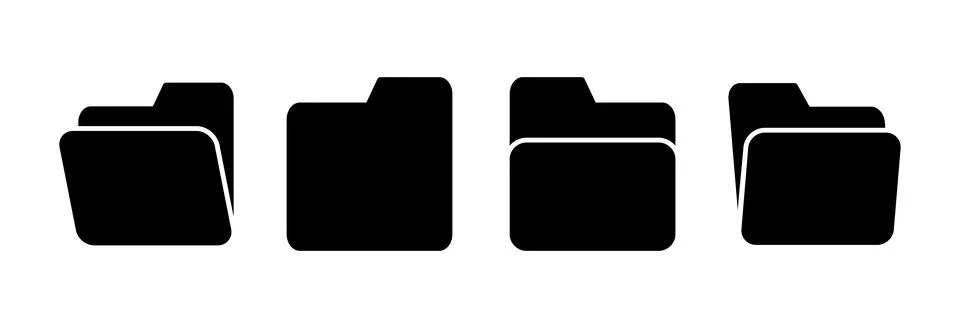 Folder icon vector illustration. folder sign and symbol Illustrazione stock