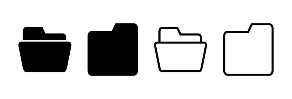 Folder icon vector illustration. folder sign and symbol Stock Illustration