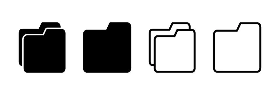 Folder icon vector illustration. folder sign and symbol Stock-Illustration