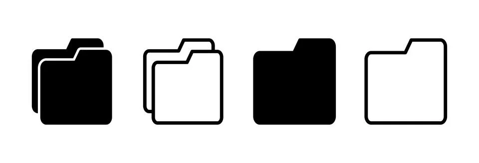 Folder icon vector illustration. folder sign and symbol Stock-Illustration