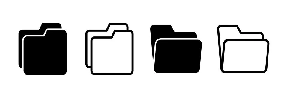 Folder icon vector illustration. folder sign and symbol 스톡 일러스트