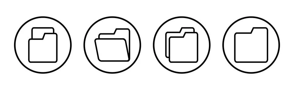 Folder icon vector illustration. folder sign and symbol Illustrazione stock