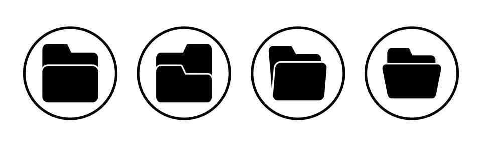 Folder icon vector illustration. folder sign and symbol Stock Illustration