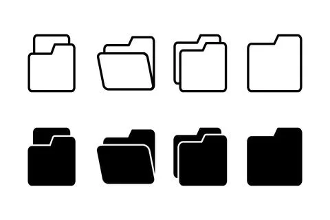 Folder icon vector illustration. folder sign and symbol Stock-Illustration