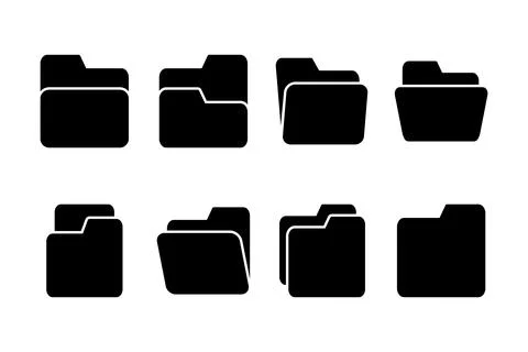 Folder icon vector illustration. folder sign and symbol Stockillustratie