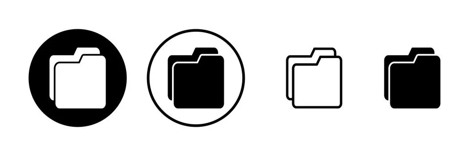Folder icon vector illustration. folder sign and symbol Ilustração Stock