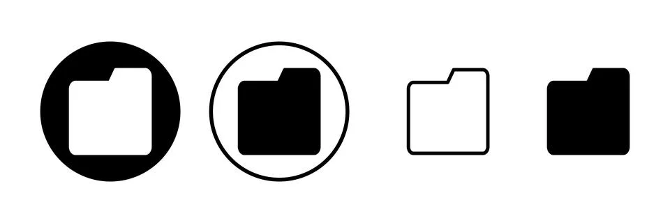 Folder icon vector illustration. folder sign and symbol Stock Illustration