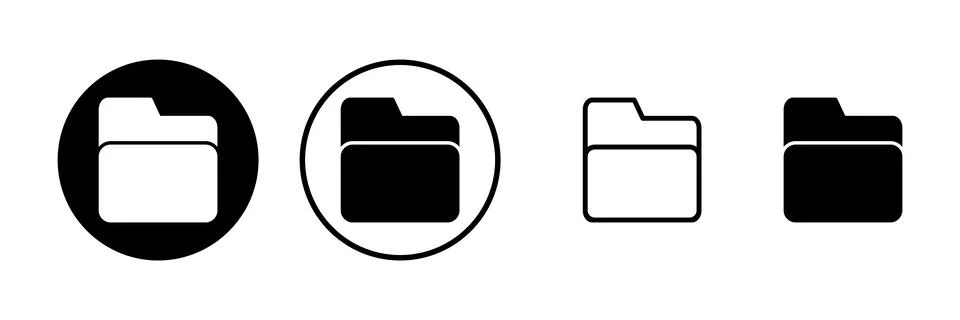 Folder icon vector illustration. folder sign and symbol Stock Illustration