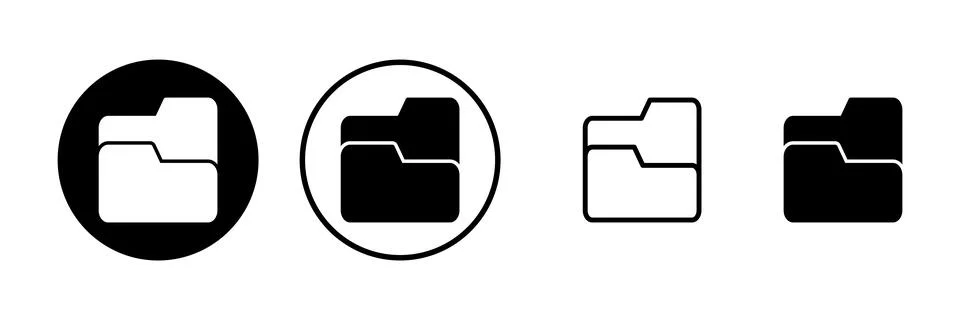 Folder icon vector illustration. folder sign and symbol Stock Illustration